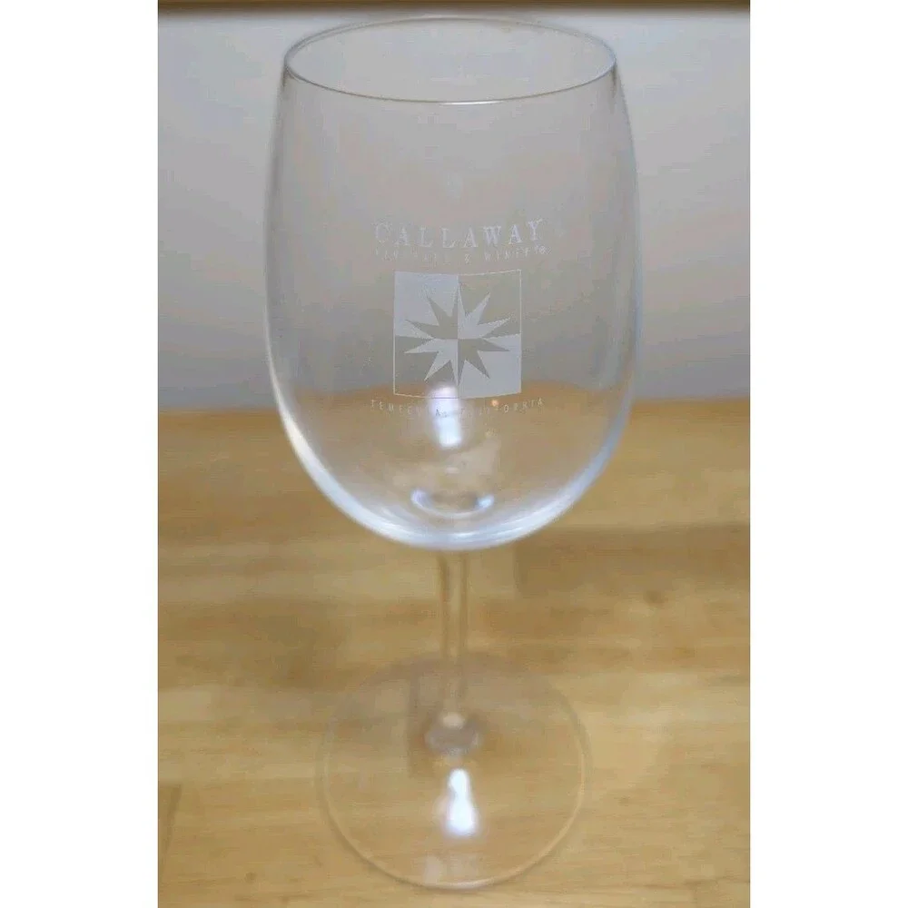 Collectible Callaway Vineyard & Winery Glass. Located in Temecula, CALIFORNIA